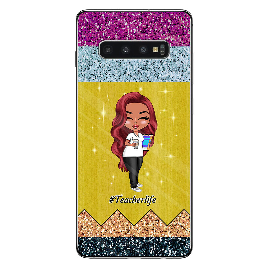 Lehren ist eine Herzensangelegenheit – Personalisierte Handyhülle für Lehrer mit 3D-Musterdruck