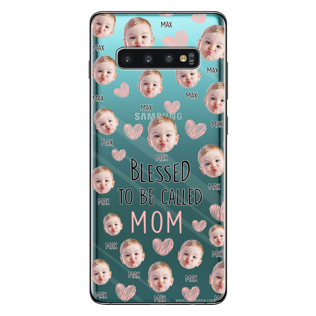 Blessed To Be Called Mom - Personalized Mother Clear Phone Case