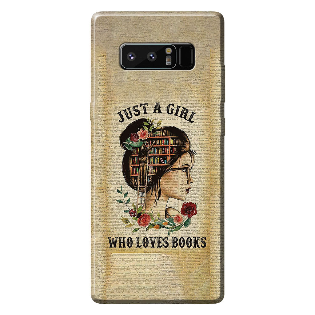 Just A Girl - Book Phone Case