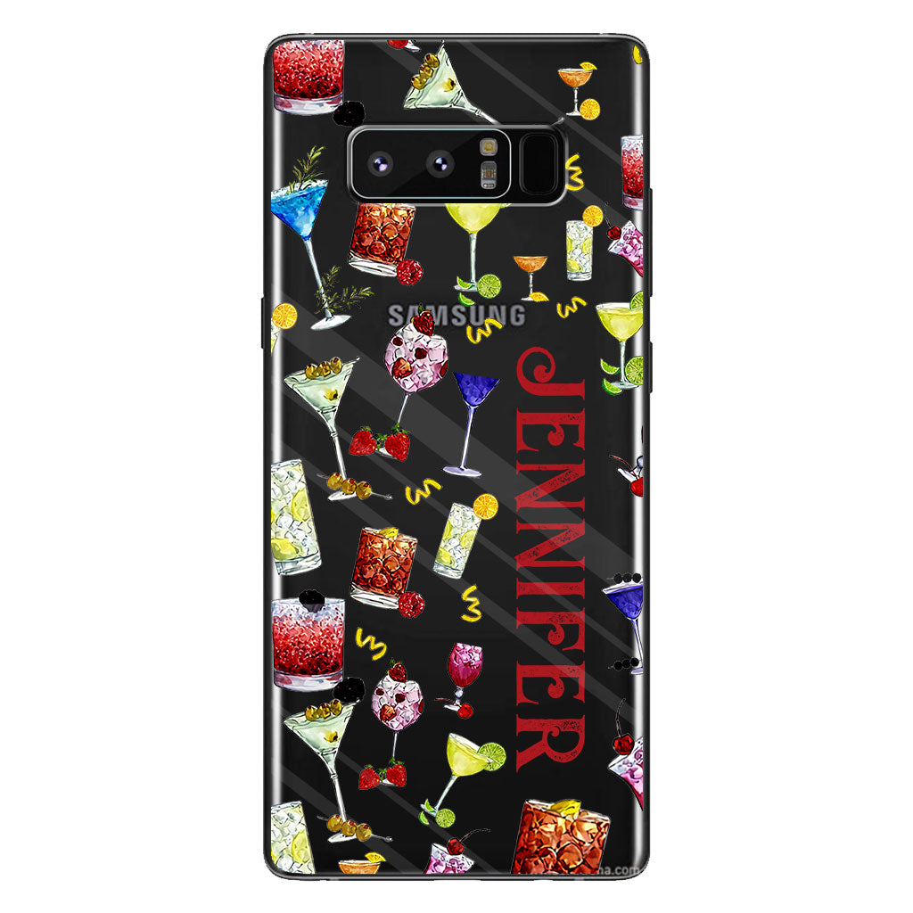 Summer Vibes - Personalized Cocktail Clear Phone Case