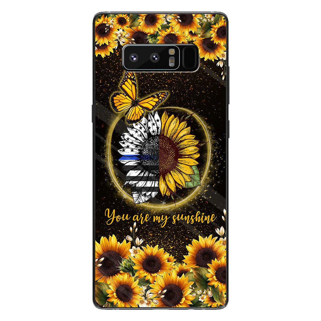 You Are My Sunshine Sunflower Blue Line - Polizei-Handyhülle 112021