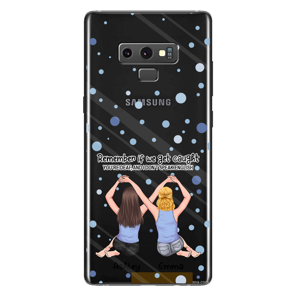 Für immer beste Freundin - Geschenk für die beste Freundin – Personalisierte transparente Handyhülle