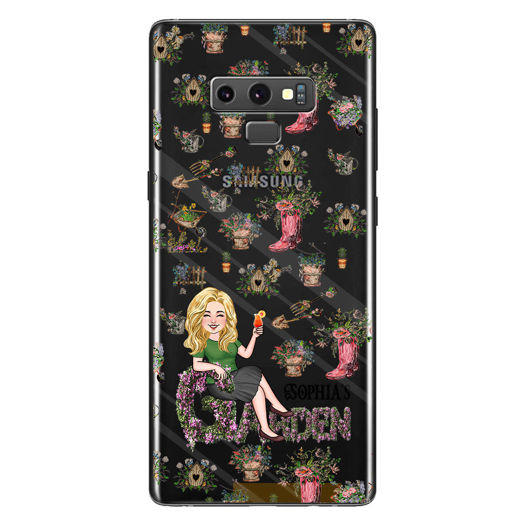 And Into The Garden I go - Personalized Gardening Clear Phone Case
