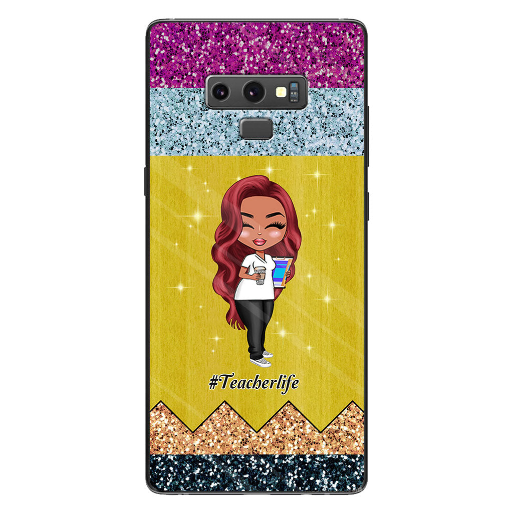 Lehren ist eine Herzensangelegenheit – Personalisierte Handyhülle für Lehrer mit 3D-Musterdruck