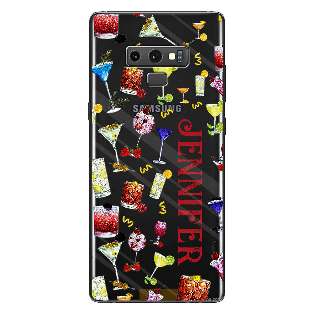 Summer Vibes - Personalized Cocktail Clear Phone Case