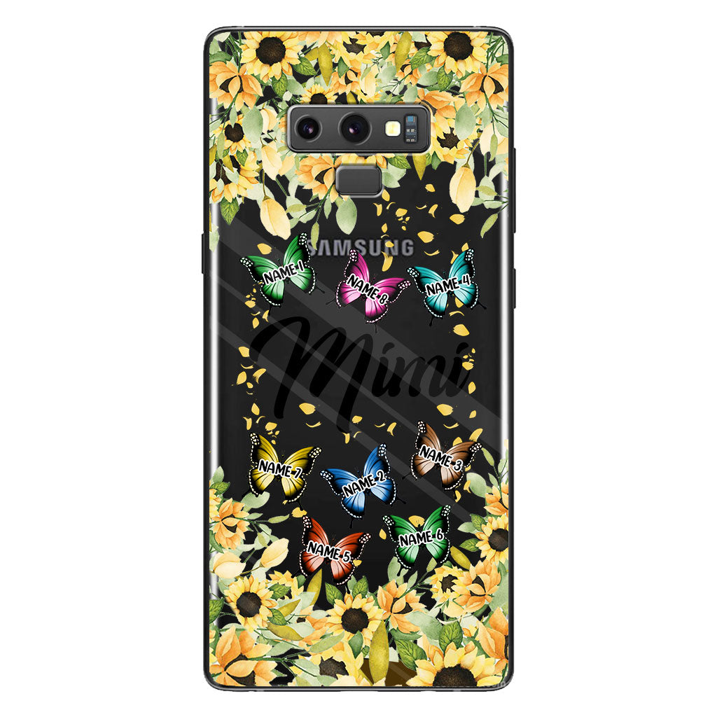 We Love You - Personalized Grandma Clear Phone Case