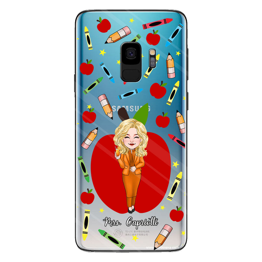 Thank You Teacher - Personalized Teacher Clear Phone Case