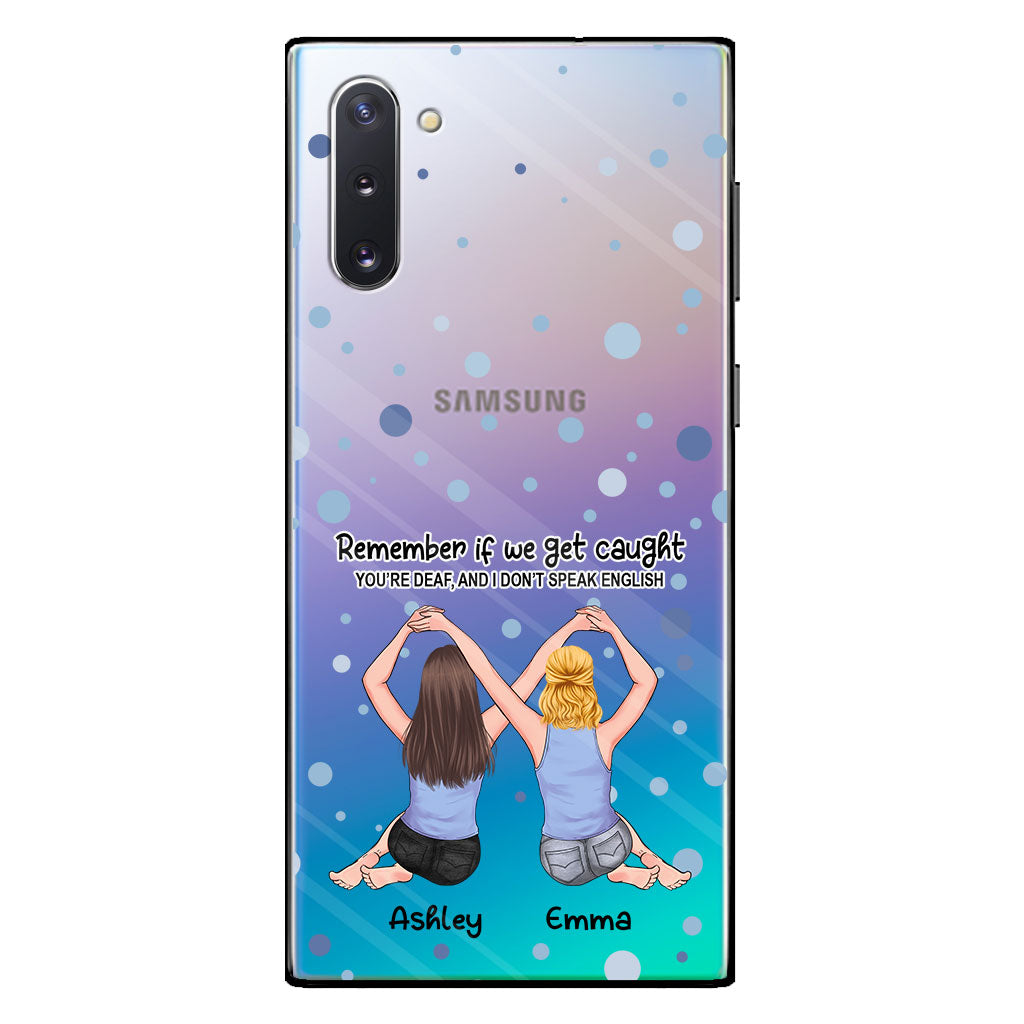 Für immer beste Freundin - Geschenk für die beste Freundin – Personalisierte transparente Handyhülle