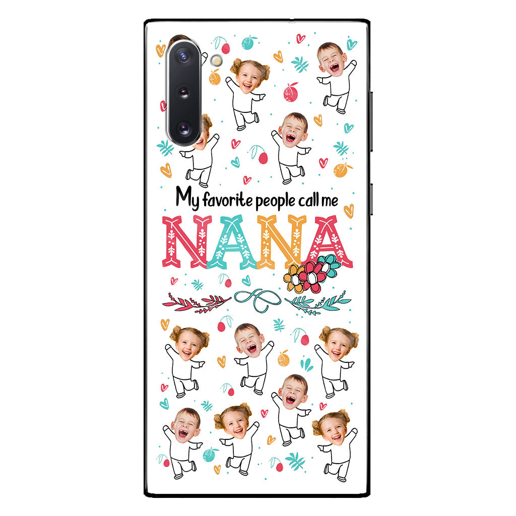 Meine Lieblingsmenschen nennen mich Nana – Geschenk für Oma, Mama – Personalisierte Handyhülle