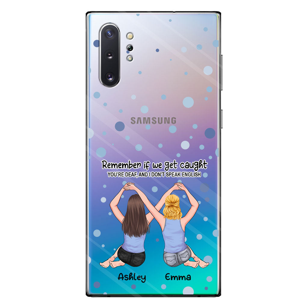 Für immer beste Freundin - Geschenk für die beste Freundin – Personalisierte transparente Handyhülle