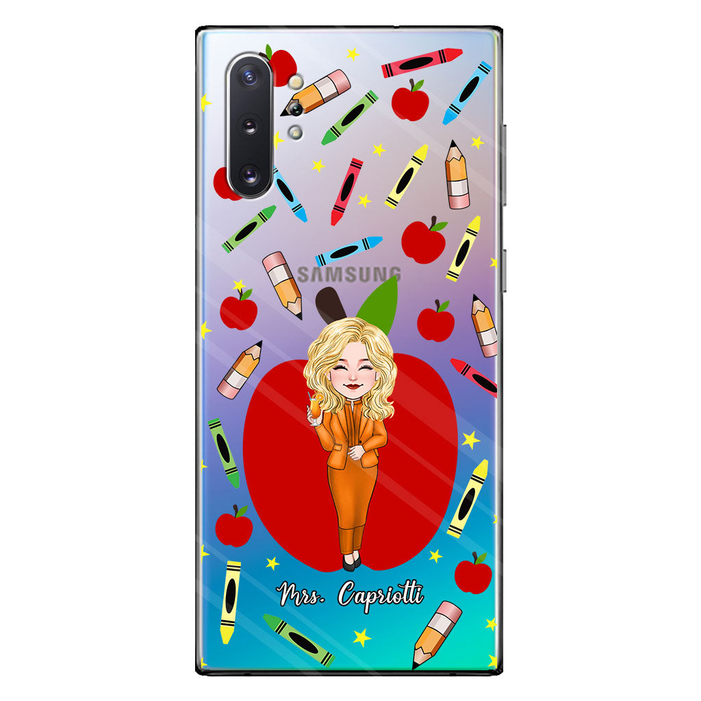 Thank You Teacher - Personalized Teacher Clear Phone Case