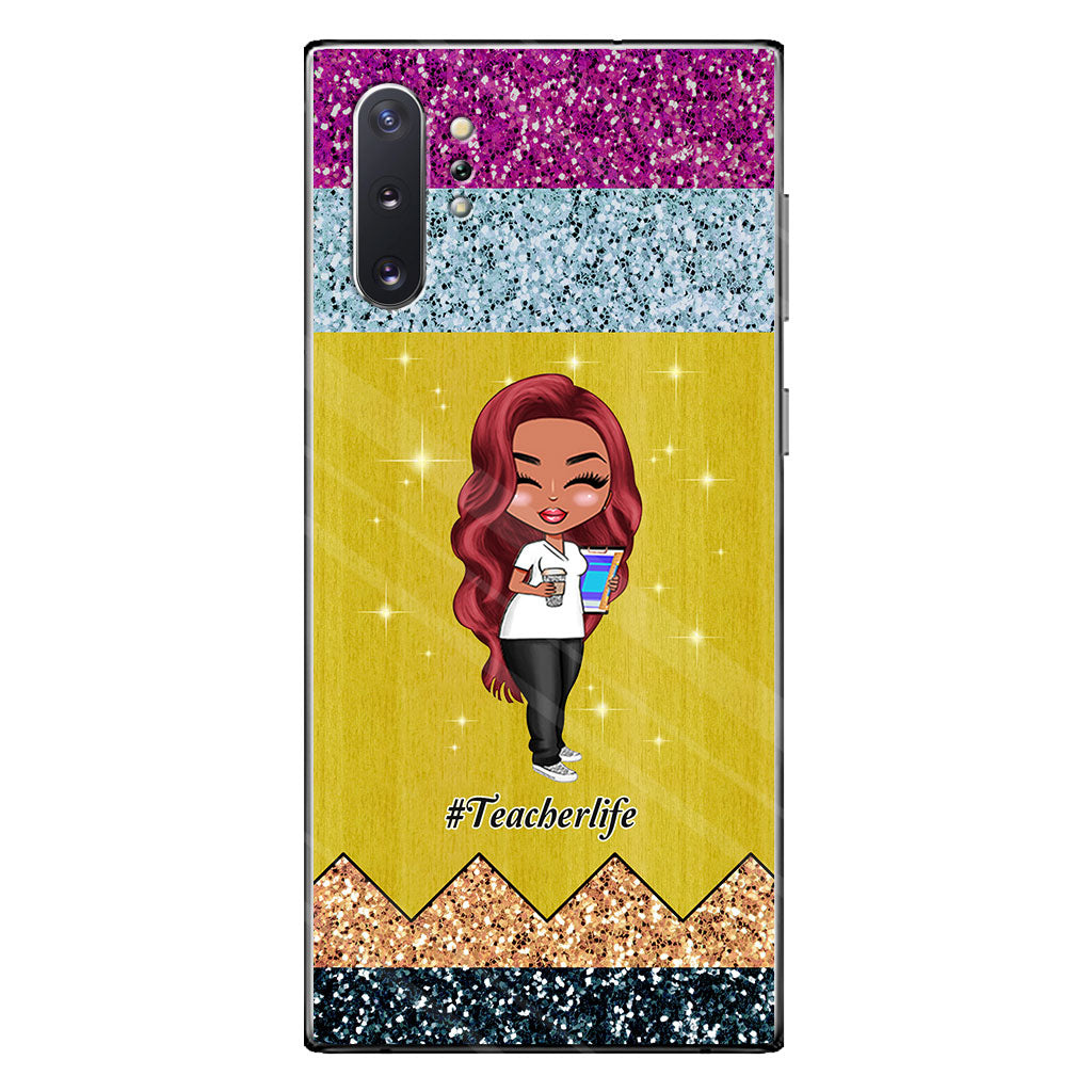 Lehren ist eine Herzensangelegenheit – Personalisierte Handyhülle für Lehrer mit 3D-Musterdruck