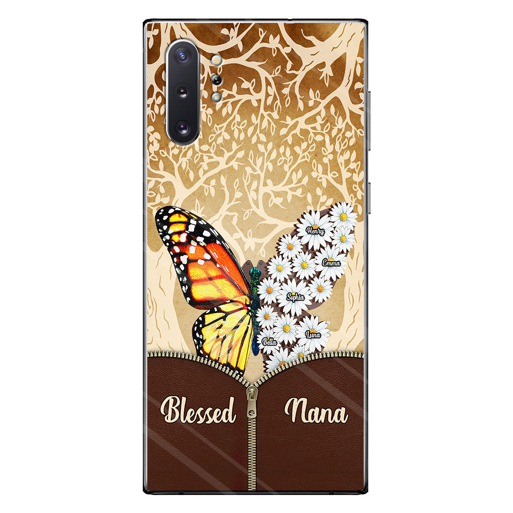 Butterfly Daisy – Personalisierte Handyhülle für Oma