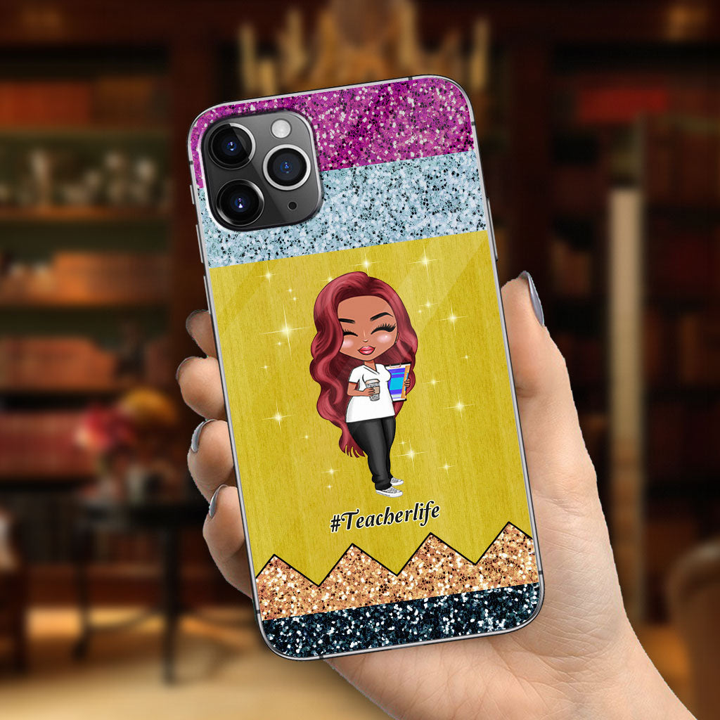 Lehren ist eine Herzensangelegenheit – Personalisierte Handyhülle für Lehrer mit 3D-Musterdruck