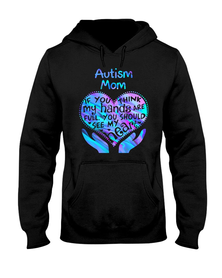 Autism Mom You Should See My Heart - T-Shirt und Hoodie zur Sensibilisierung für Autismus 0520