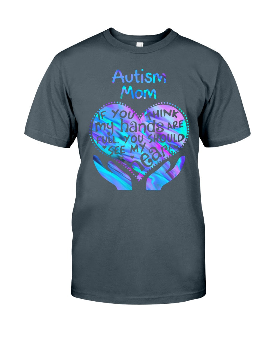 Autism Mom You Should See My Heart - T-Shirt und Hoodie zur Sensibilisierung für Autismus 0520